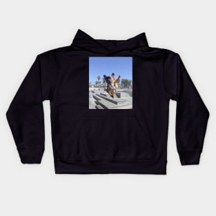 French Bulldog Dog Dogs Skateboard Skating Skateboarding Kids Hoodie